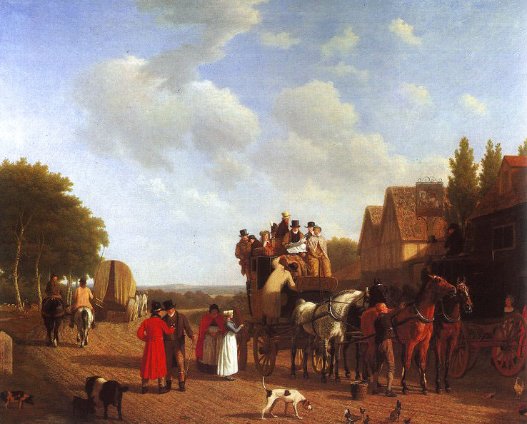 The Last Stage on the Portsmouth Road. Jacques-Laurent Agasse