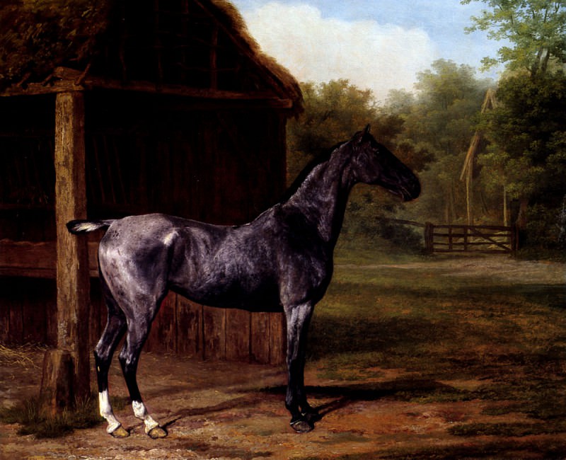 Lord Rivers Roan Mare In A Landscape. Jacques-Laurent Agasse