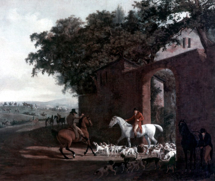 Departure to the Hunt. Jacques-Laurent Agasse