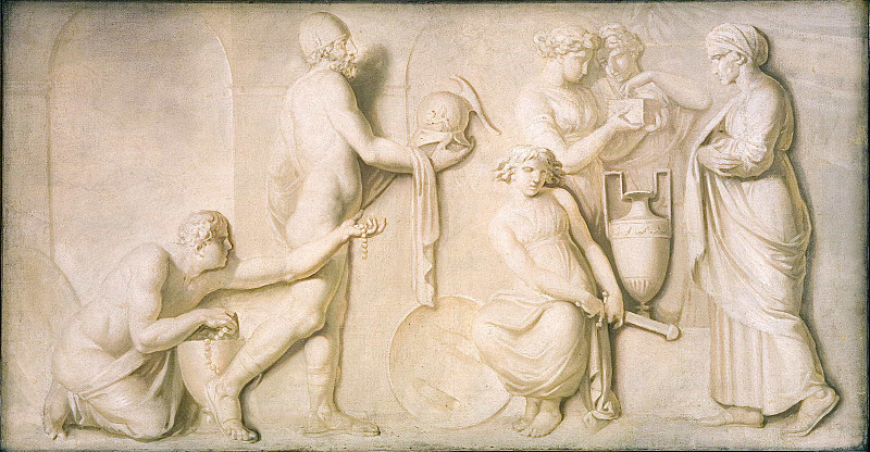 Ахиллес и дочери Ликомеда. Николай Абрахам Абильгор