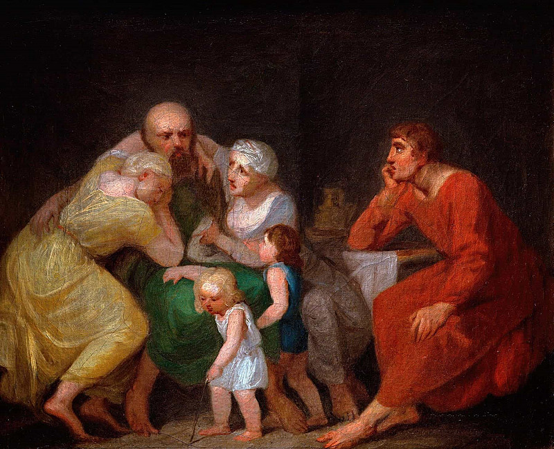 Прощальная сцена. Николай Абрахам Абильгор