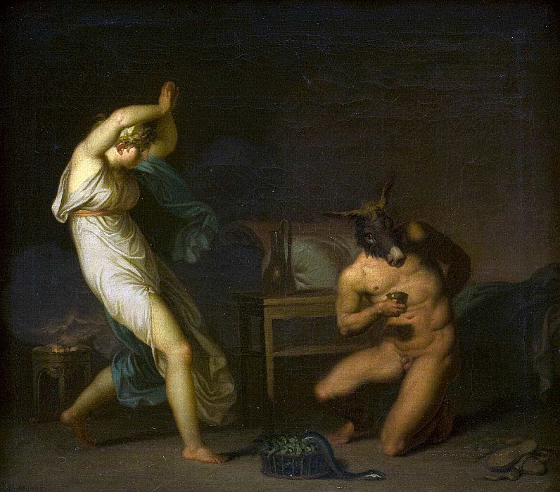 Фотида видит своего возлюбленного Луция, превратившегося в осла. Николай Абрахам Абильгор