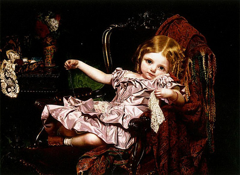 Young Girl in an Armchair. Sophie Gengembre Anderson