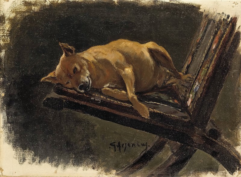 Dog, Lying Down. Johan Georg Arsenius