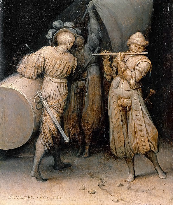 Three soldiers. Pieter Brueghel The Elder