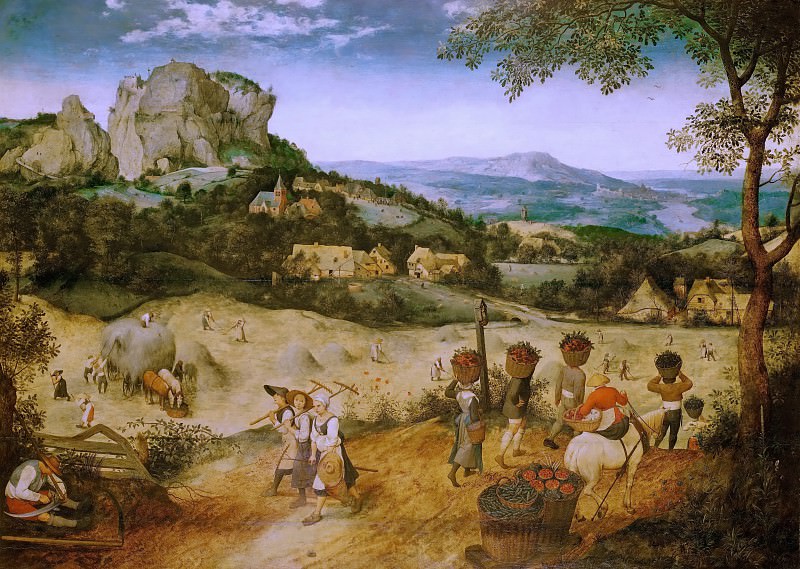 Haymaking. Pieter Brueghel The Elder
