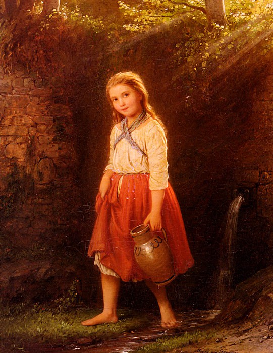 Девушка с кувшином для воды. Иоганн Георг Мейер фон Бремен