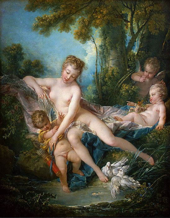 Venus, consoling Love. Francois Boucher