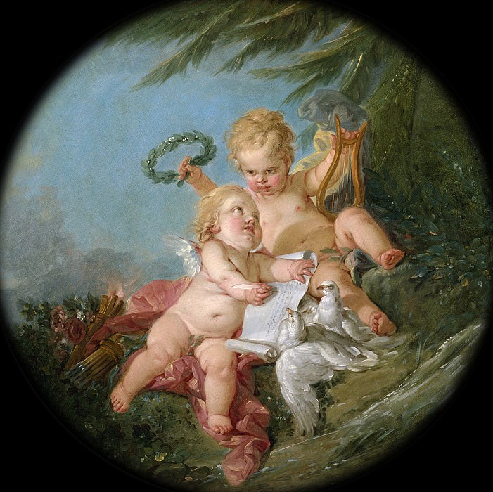 An Allegory Of Poetry. Francois Boucher