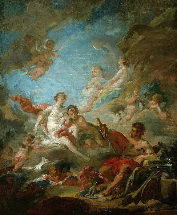 Венера в кузнице Вулкана (эскиз для луврской картины). Франсуа Буше