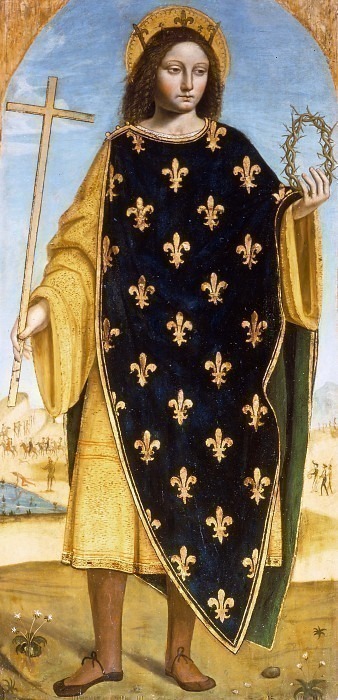 St. Louis (Polyptych of St. Bartholomew). Bergognone (Ambrogio da Fossano)