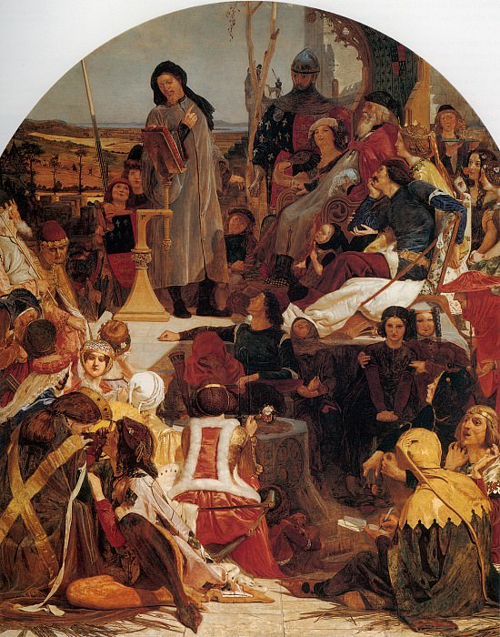 Chaucer at the Court of Edward III. Ford Madox Brown