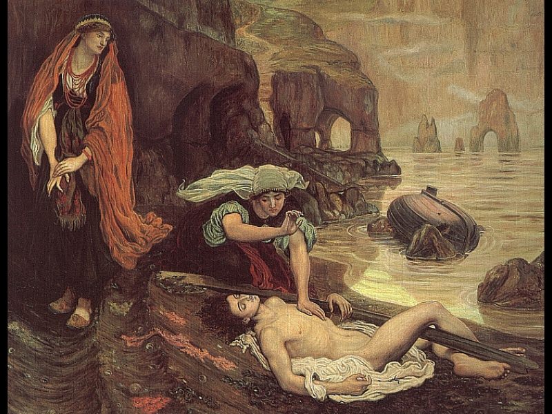 Don Juan Discovered by Haydee. Ford Madox Brown