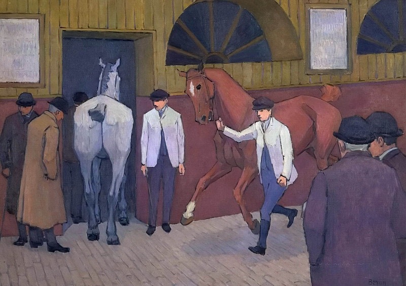 The Horse Mart. Robert Polhill Bevan