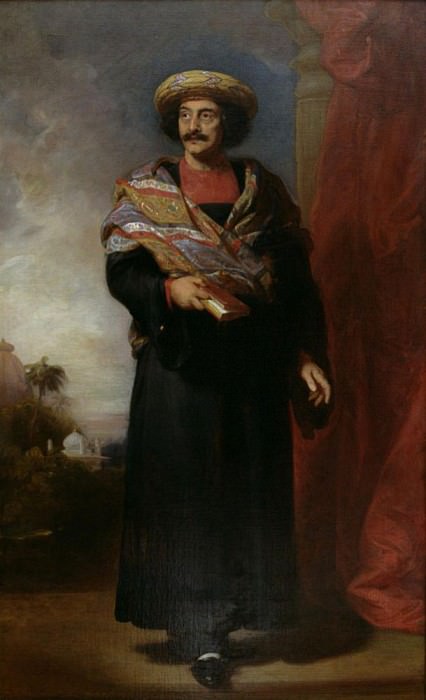Portrait of Rammohun Roy (1774-1833). Henry Perronet Briggs