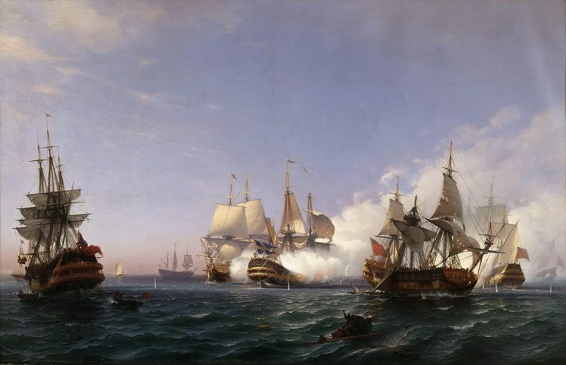 The Öland Fighting with English Men-of-War in 1704. Albert Berg