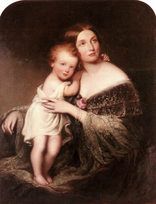 Портрет принцессы Марии Баден, герцогини Гамильтона. Ричард Бакнер