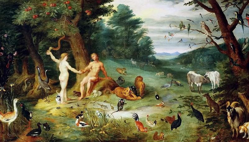 The Temptation of Adam. Jan Brueghel the Younger