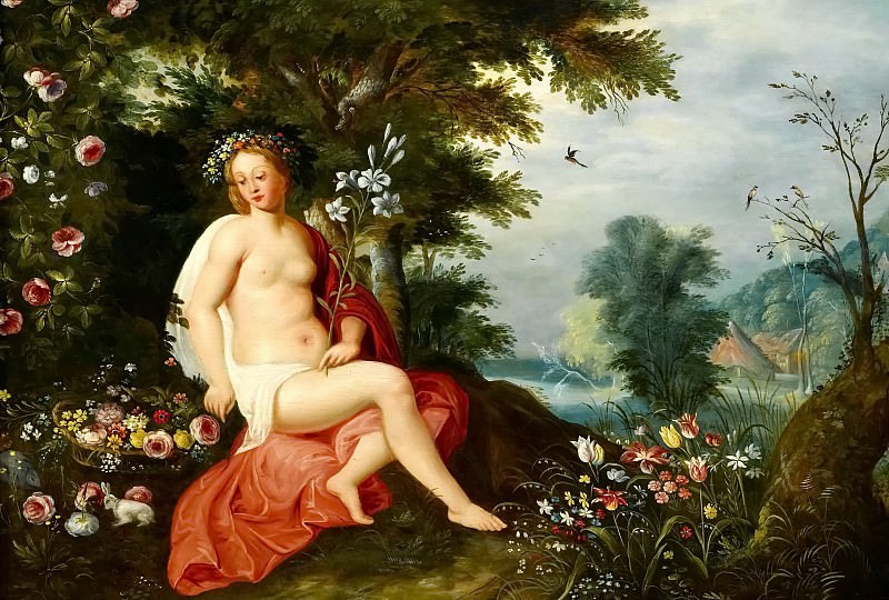 Flora in a landscape. Jan Brueghel the Younger