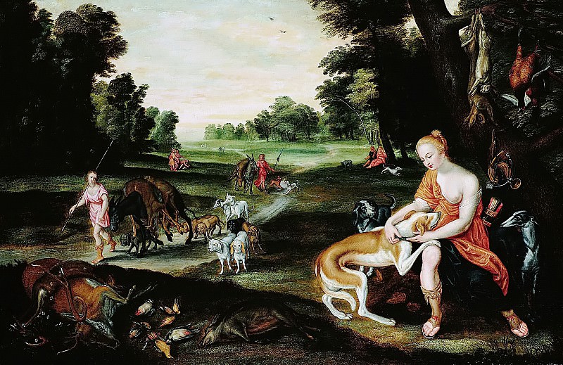 Diana after the Hunt. Jan Brueghel the Younger