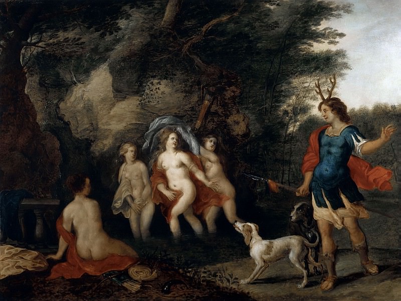 Actaeon, watches the bathing Artemis. Jan Brueghel the Younger