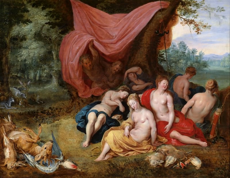 Sleeping Nymphs observed by Satyrs. Jan Brueghel the Younger