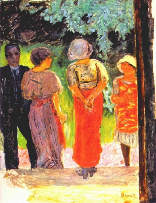 conversation in the park 1922. Pierre Bonnard