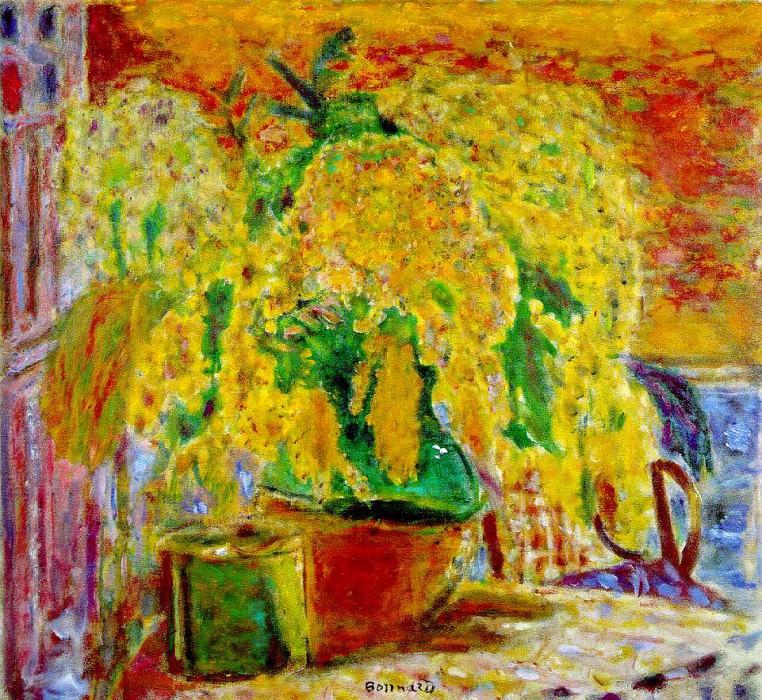 Bouquet de mimosas (Bunch of Mimosa), ca 1945. Pierre Bonnard