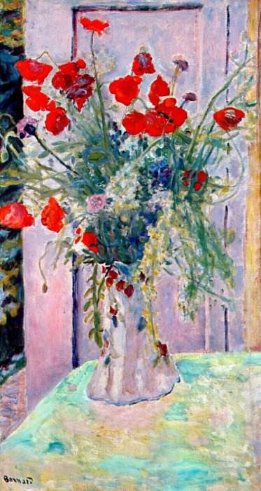 red poppies 1926. Pierre Bonnard