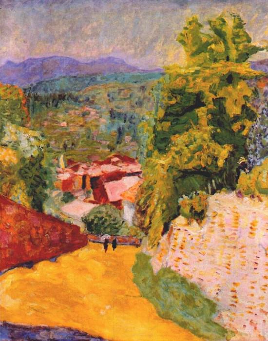 little road in le cannet 1924. Pierre Bonnard