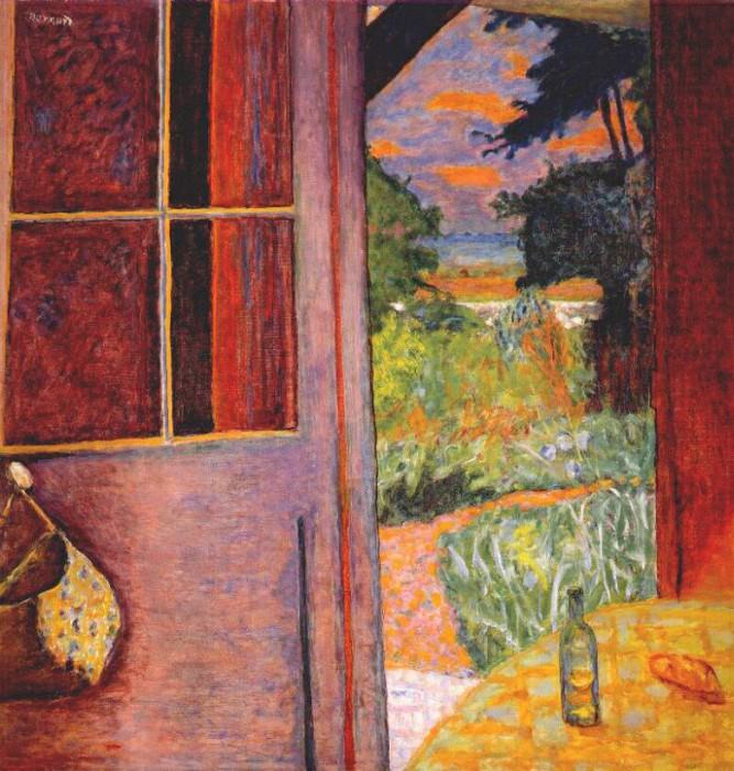 open door at vernon c1921. Pierre Bonnard