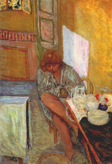 woman in peignoir 1914. Pierre Bonnard