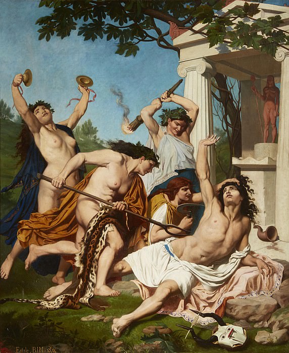 The Death of Orpheus. Émile Jean-Baptiste Philippe Bin