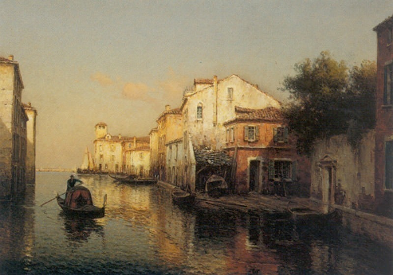 Вид на Большой канал в Венеции. Антуан Бувар