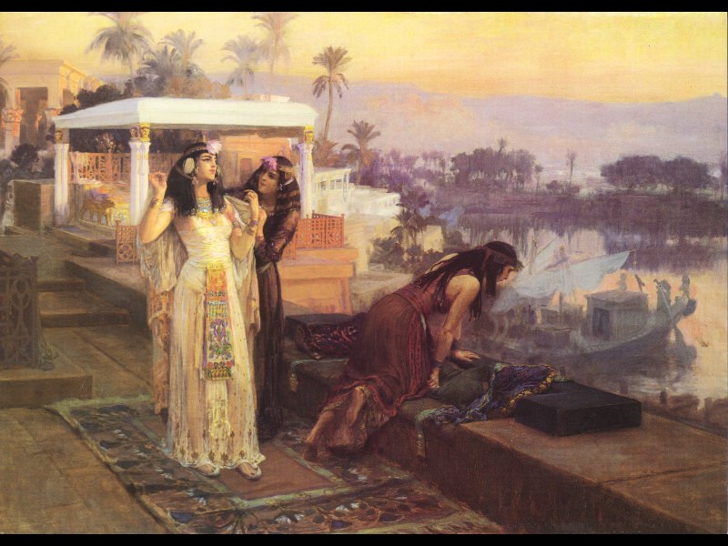 Клеопатра на террасах Фил, 1896. Фредерик Артур Бриджмен