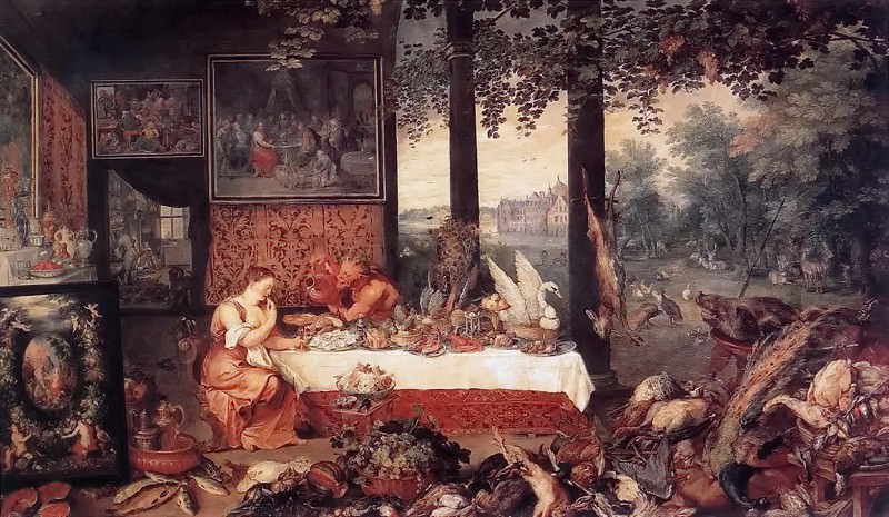 Allegory of taste, Jan Brueghel The Elder