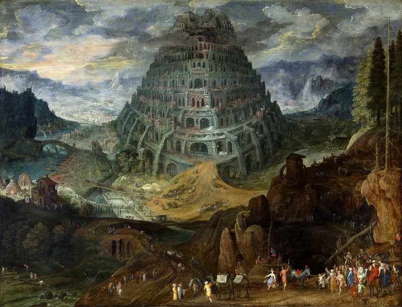 The Tower of Babel. Jan Brueghel The Elder