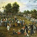 Baile campestre ante los Archiduques, Jan Brueghel The Elder