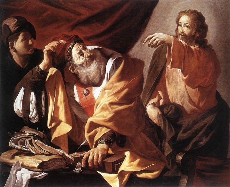 TERBRUGGHEN Hendrick The Calling Of St Matthew 1616. Хендрик Тербрюгген