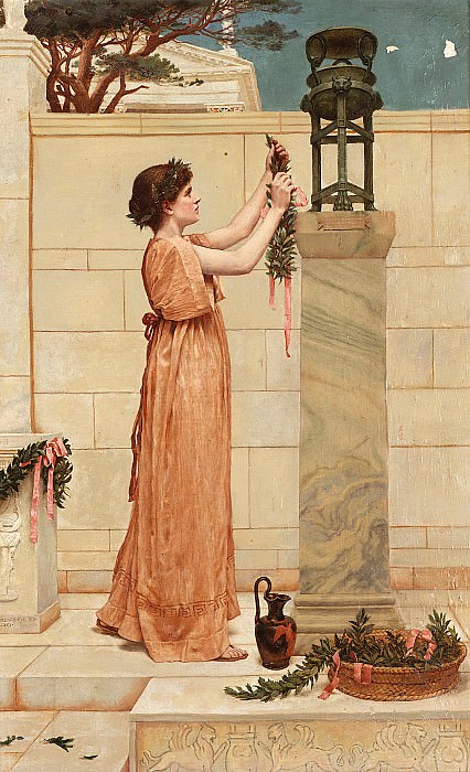 At the temple gate. George Lawrence Bulleid