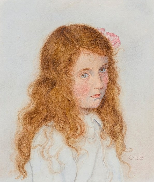A portrait of a young girl. George Lawrence Bulleid