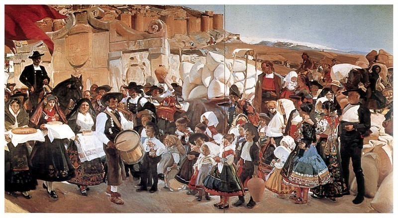 The Castilla bread festival, Joaquin Sorolla y Bastida