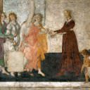 Венера и три грации делают подарки невесте, Сандро Боттичелли