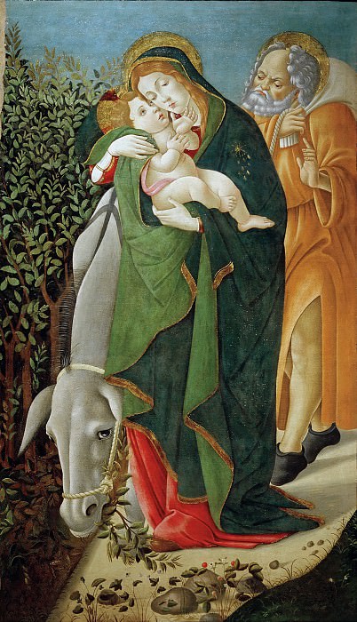 Flight into Egypt (and workshop). Alessandro Botticelli