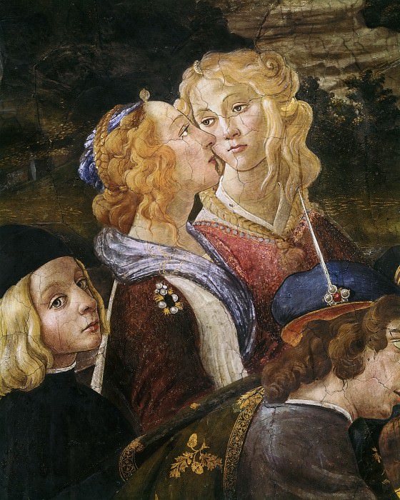 The Temptation of Christ, detail. Alessandro Botticelli