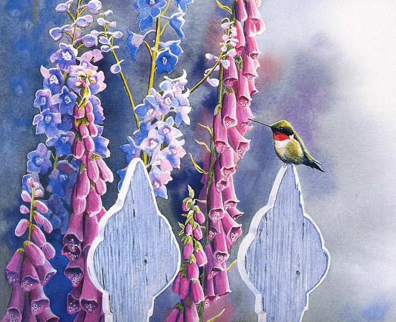 Rubies and Foxgloves. Susan Bourdet
