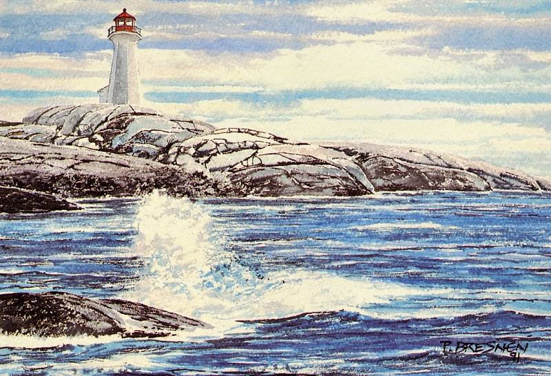 Peggys Cove Lighthouse. Peter Bresnen