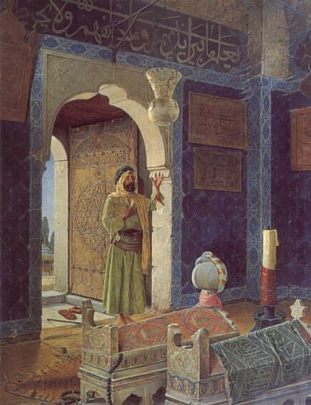 Old Man before Childrens Tombs. Osman Hamdi Bey