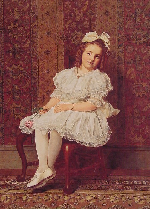 Portrait of Miss Gibson. John George Brown