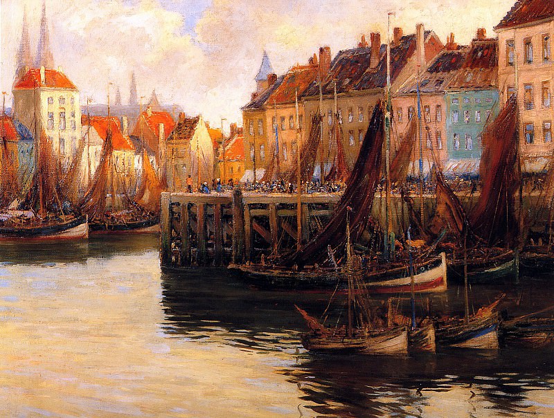 Fishers quai in Oostende. Willem Bataille